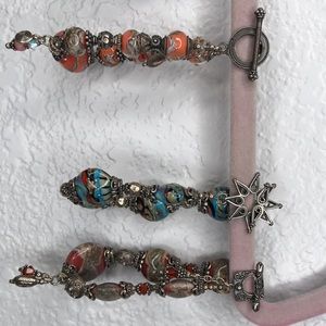 Designer glass art jewelry by Billie Krug